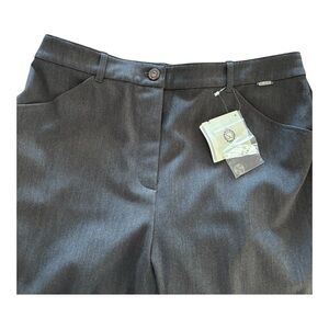 NWT St. John Sport Charcoal Gray Tailored Pants Sz 14 (12)